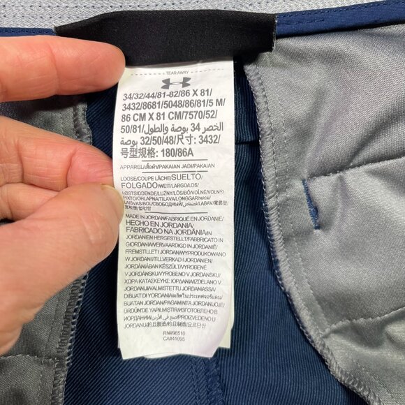 UA Under Armour Men's 34 Blue Match Play Golf Pants - Picture 8 of 12